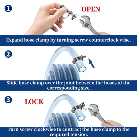 Step-by-step guide on using 18 Pcs T Bolt Hose Clamp Kit Stainless Steel 304 Heavy Duty Clamps For Radiator Turbo Intercooler Hoses