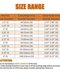 Size chart for 2 Pack 2 Inch Stainless Steel T Bolt Hose Clamps With 56 To 64 Mm Range For 2 Inch Hose ID Heavy Duty Leak Proof Clamp Set Ideal For Automotive Industrial Equipment And Marine Applications