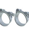 Premium T Bolt Hose Clamps 48-51mm Heavy Duty Adjustable Tube Clamps 304 Stainless Steel Wide Band For 2 Inch Exhaust Clamp