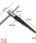 Bridge Pin Hole Reamer Set For Woodworking 1/8 To 1/2 Inch (3 To 13mm) And 5 To 16mm T Handle Handheld Chamfer Reamer With 6 Flutes