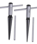 Bridge Pin Hole Reamer Set For Woodworking 1/8 To 1/2 Inch (3 To 13mm) And 5 To 16mm T Handle Handheld Chamfer Reamer With 6 Flutes