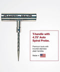 Auto LT Deluxe Pro Grade Repair Kit T-handle spiral probe with stainless steel handle and USA flag branding