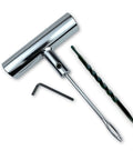 Metal T Handle Split Eye Needle Tire Plug Repair Tool With Hardened Steel Spiral Reamer And Allen Wrench For Quick Flat Tire Fix By TYK Industries Pro Grade