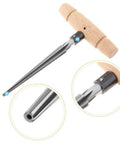 Tapered Hand Held Reamer For Woodworking And Guitar Luthier Projects Pro Grade T Handle 4 Fluted Chamfer Reaming Bit
