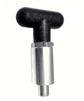 T knob Spring Loaded Pop Pin Spring Loaded Zinc Plated Steel Plunger POP Pull Pin Tire Carrier Pin, Black Plastic T-Handle