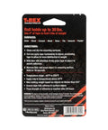 Back of package for Heavy Duty Clear Double Sided Mounting Tape For All Weather Indoor And Outdoor Use 1 Inch By 60 Inch Roll