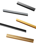 Five Pack Black T Shape Cabinet Pulls For Cabinets And Dressers, 19.69 Inch Long Durable Aluminum Alloy Hardware in various finishes