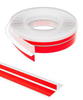 Clear T-Shaped Door Draft Stopper, 1.97 in x 20 Ft Silicone Seal Strip for Windows Gaps, Weather Stripping Seal Strip Shower Sweep.