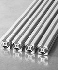 1 Inch By 1 Inch T Slot Aluminum Extrusion 1010 Series European Standard Anodized Silver For DIY 3D Printer Parts CNC Machines