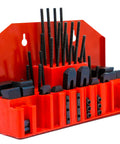 52 Piece T Slot Clamping Kit For Milling Machines And Drill Presses With M8 Table Slots Heavy Duty Hardened Steel Includes 24 Studs