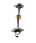 T10 lead screw set 140mm / 5.51 inch + brass nut + coupler + kfl10 pillow bearing block (horizontal), 10mm diameter