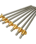 Lead screw, 3d printer t12 lead screw, 12mm pitch 2mm length 100mm-1200mm with copper nut, shown in multiple units
