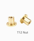 T12 nut 12mm brass trapezoidal screw rod flange nut pitch 2mm lead 8mm built for smooth motion, steady alignment, clean installs