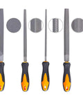 Premium 17-piece file set with four 8 inch engineer files and twelve 4.2 inch needle files, T12 alloy steel, rugged carry case included.