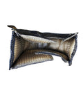 Interior view of Premium T4 Turbo Blanket Heat Shield Cover Wrap showing carbon fiber construction and locking springs.