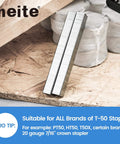 Galvanized T50 Staples Three Eighths Inch Length 20 Gauge For T50 Staple Gun Upholstery Woodworking 1512 Count Pack