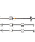 16pcs/pack t8 lead screw kit, 2x200mm linear motion rod shaft guide, 4pcs linear slide blocks visible, for 3D printer, DIY CNC machine