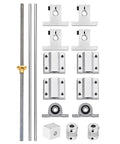 ✝️ 16pcs/pack t8 lead screw kit, 2x200mm linear motion rod shaft guide, 4pcs linear slide blocks, 4pcs sk8 shaft support