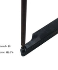 Wrench tightening M2.5 screw on Pro Grade Heavy Duty Lathe Tool Holder Set For Turning And Profiling By ASZLBYM, Three Eighths Inch Shank.