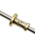 T8 tr8x2 anti backlash spring loaded nut elimination gap for acme threaded t8x2 lead screw brass nut 2mm pitch CNC use