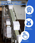 Conveyor system using 16 Pcs Table Ball Slide Units Roller Ball Transfer Bearings with 1 Inch Carbon Steel Ball for smooth movement