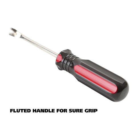 Heavy Duty Tack Lifter For Carpet Tacks And Small Nails With Chrome Vanadium Steel Shank And Rust Plating, ergonomic handle