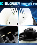 Replacement HVAC Blower Motor Fan Assembly For 2005 To 2015 Toyota Tacoma Direct Fit Easy Install PM9297 close-up view
