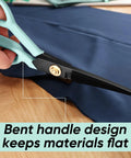 Heavy Duty Tailor Scissors For Multi Purpose Sewing And Crafting Fabric Leather Cutting Industrial Sharp Shears 10 Inch Green