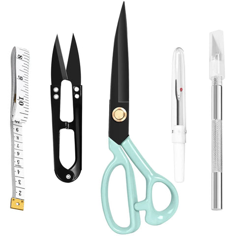 Heavy Duty Tailor Scissors For Multi Purpose Sewing And Crafting Fabric Leather Cutting Industrial Sharp Shears 10 Inch Green.