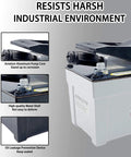 Taixinhyd Hydraulic Pump Air Hydraulic Foot Pump Aluminum Tank 98 CU.in 10000 PSI Air Actua Treadle Hydraulic Pump with Pipe, Grey