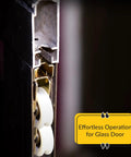 Close-up of Patio Door Tandem Roller With White Nylon Wheel And Precision Bearing In Steel Housing For Smooth Sliding Doors