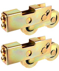 Patio Door Tandem Roller Replacement Kit For Sliding Doors And Screens Includes Two One And One Quarter Inch Steel Ball Wheel Bearings With Five Sixteenth Inch Thickness Durable Replacement For Damaged Rollers On Sliding Patio And Screen Doors 2 Pack
