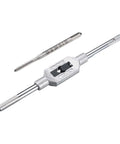 Adjustable Tap Wrench And 2-56 UNC Machine Taps Kit Includes M1 M12 Tap Wrench Handle Pro Grade High Speed Steel Taps 3Pc Set For Threading Tapping Reaming Drilling And Milling