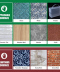 Visual guide of surfaces for Heavy Duty Clear Double Sided Tape, Half Inch By Ten Feet Acrylic Mounting Tape With Serious Grip usage.