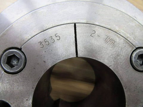 Heavy Duty Taper Lock Hub Two Seven Eighths Inch Stainless Steel For Rexnord 70 HTI STI 7300780, close-up of 2-7/8 inch bore.