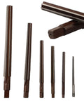 Taper Pin Hand Reamer Set 6 Piece With 1 To 50 Conical Degree For HSS Alloy Steel 3mm 4mm 5mm 6mm 8mm 10mm Taper Shank Manual Reamers For Precise Hole Finishing In CNC Machining And Metalworking