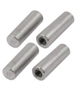 Four Pack 6mm Diameter 20mm Length Taper Pins in 304 Stainless Steel GB118 with M4 Internal Thread for quick solid fits