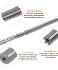 1 To 50 Taper Reamer With 5mm Small Diameter And 6.2mm Large Diameter High Speed Steel Slope Pin Reamer For CNC Metalworking