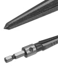 Close-up of Two Piece Tapered Hand Reamer Set For Guitar Bridge Pin Holes And More Great For Wood Metal Plastic By Harfington