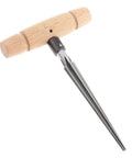 Tapered Hand Held Reamer For Woodworking And Guitar Luthier Projects Pro Grade T Handle 4 Fluted Chamfer Reaming Bit