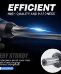 7 Degree Tapered Ball Joint Reamer Tool For One And A Half Inch Pipe Universal Reamer Drill Bit Made Of 6542 High Speed Tool Steel Pro Grade Heavy Duty Reamer For Bridge Construction Steel Erection Fabrication And Automotive Projects showcasing its high-speed tool steel material and efficiency.