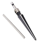 Pro Grade Tapered Reamer Set With T Handle One Eighth To One Half Inch And Three Sixteenths To Five Eighths Inch Sizes fluted reamer and handle