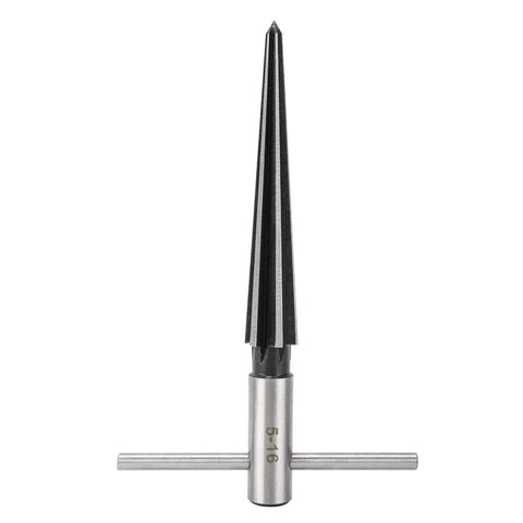 2 Pack Tapered Reamer T Handle 6 Fluted Chamfer Bridge Pin Hole Handheld Reamer Set For Quick Deburring In Metal Wood Plastic And More