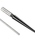 2 Pack Tapered Reamer T Handle 6 Fluted Chamfer Bridge Pin Hole Handheld Reamer Set for Quick Deburring, metal reamer tool