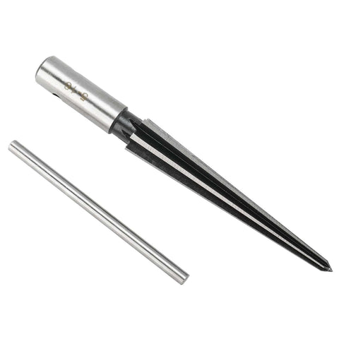 2 Pack Tapered Reamer T Handle 6 Fluted Chamfer Bridge Pin Hole Handheld Reamer Set for Quick Deburring, metal reamer tool