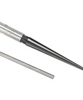 2 Pack Tapered Reamer T Handle 6 Fluted Chamfer Bridge Pin Hole Handheld Reamer Set for Quick Deburring in metal, wood, plastic