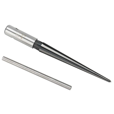 2 Pack Tapered Reamer T Handle 6 Fluted Chamfer Bridge Pin Hole Handheld Reamer Set for Quick Deburring in metal, wood, plastic