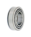Side view of 25580/25520 Tapered Roller Bearing Cup and Cone Set, Set of 4, highlighting metal construction.