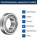 Two Pack 32209 Tapered Roller Bearing Cone And Cup in chrome steel GCr15, 45 mm bore, 85 mm outer diameter, ABEC3, pre-lubed for immediate use.