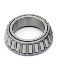 Close-up of L68149 L68111 Tapered Roller Bearing Cup and Cone Set SET17, Set of 2, showing chrome steel material and design.